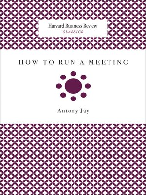 cover image of How to Run a Meeting
